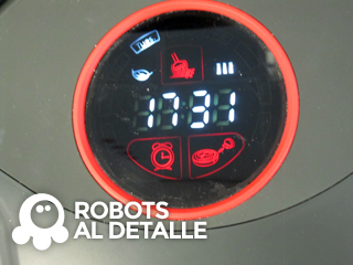 Robot aspirador Eziclean Bot Pets detalle panel
