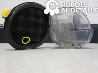 Robot aspirador Samsung Powerbot VR9000 compartimento del filtro
