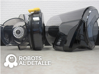 Robot aspirador Samsung Powerbot VR9000 deposito y compartimento del filtro