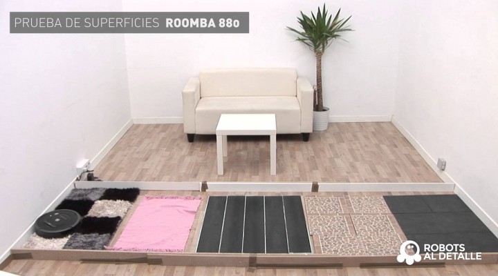 Roomba 880:Prueba de superficies