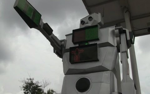 Robots que regulan el tráfico