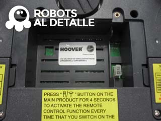 Robot aspirador Hoover Robocom RBC090 compartimento bateria
