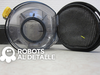Robot aspirador Samsung Powerbot VR9000 filtro y compartimento del filtro