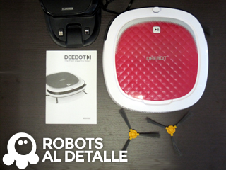 robot aspirador Deebot d35 contenido caja